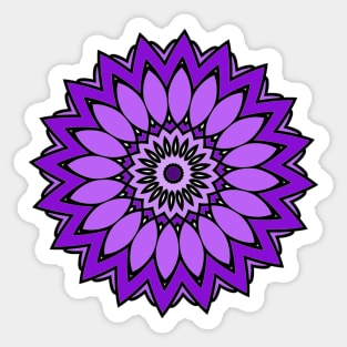 Purple Kaleidoscope Sticker